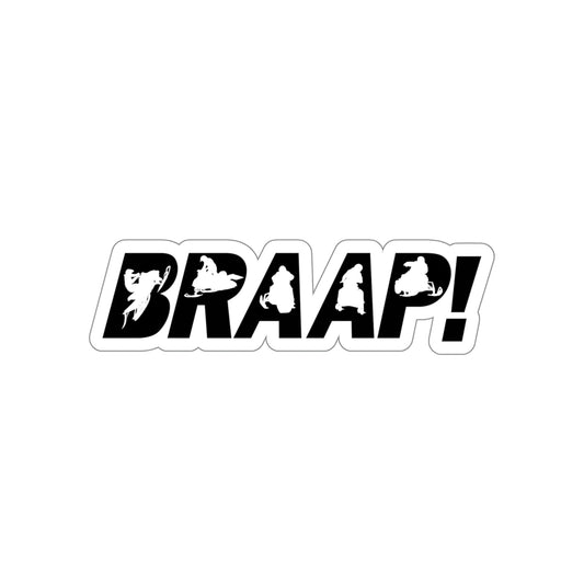 BRAAP Die-Cut Sticker