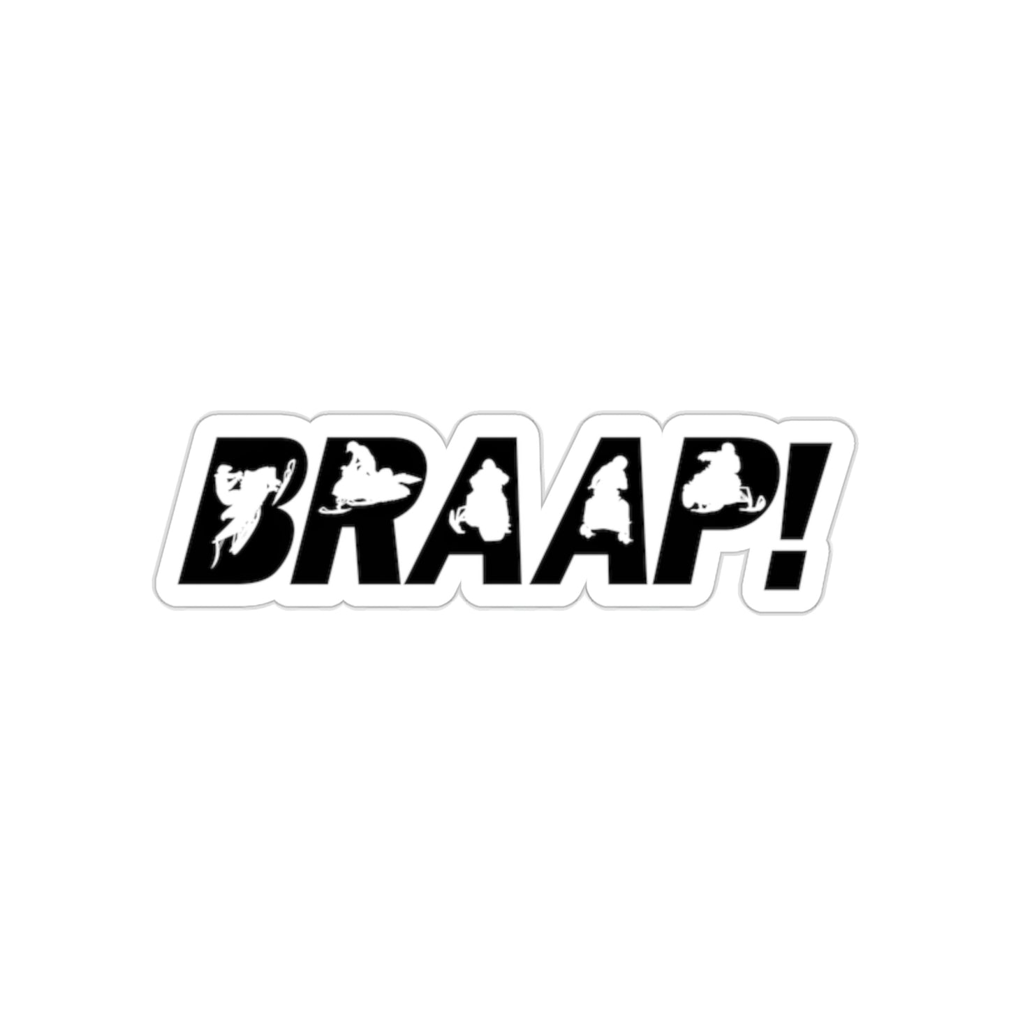 BRAAP Die-Cut Sticker